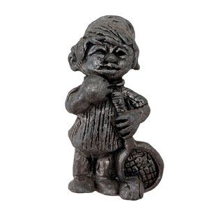 Miniature Tennis Player Pewter Collectible Vintage Racket Ball Mini Sports